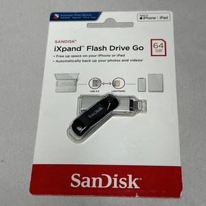 SanDisk iXpand 64GB USB Flash Drive SDIX60N-064G-AN6NN Lightning to USB New - Picture 1 of 4