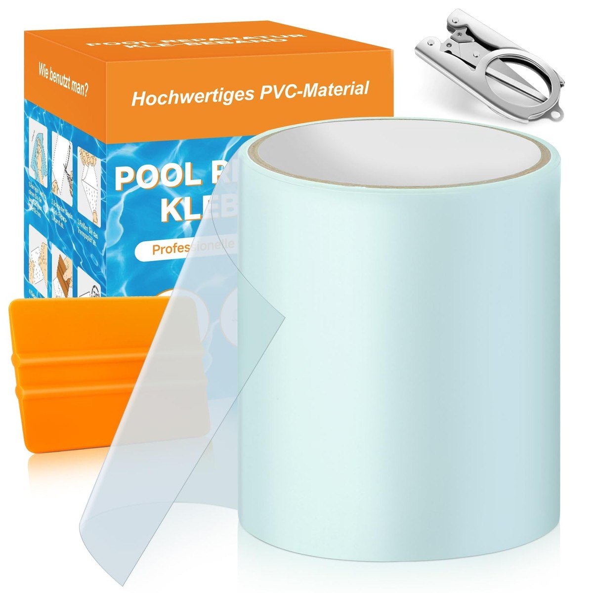 Kit Riparazione Piscine 20 Toppe TPU Trasparenti - Autoadesive E Impermeabili - Foto 10