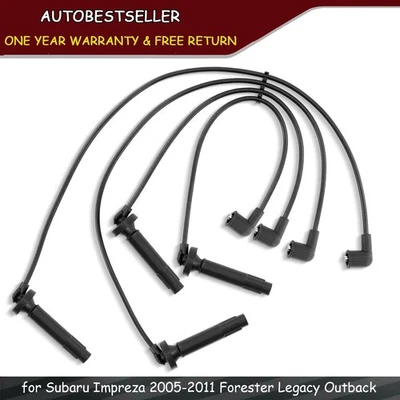4pcs for Subaru Impreza 2005-2011 Forester Legacy Outback Spark Plug Wire Sets - Imagem 1 de 4