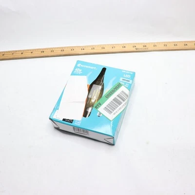 (3-Pk) EcoSmart B11 Dimmable Flame Bent Tip Candelabra LED Edison Light Bulb - Image 1 of 4