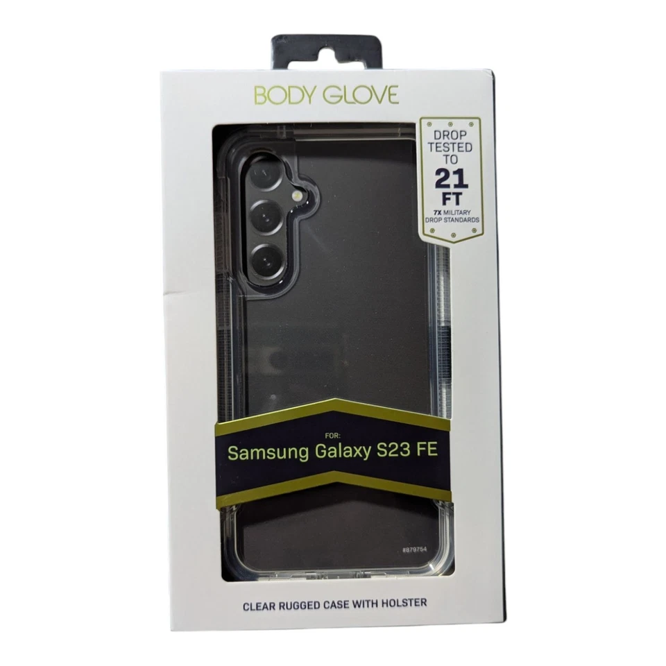 P1. Body Glove Rugged Case and Holster - Samsung Galaxy S23 FE - Clear - Image 1 of 1