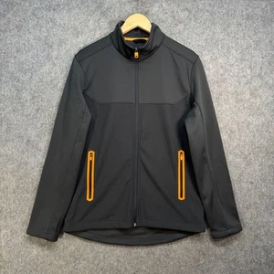 McLaren Jacket Mens Size UK S Black Orange Zipped Pockets Softshell F1 Racing - Picture 1 of 16
