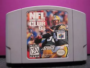 NFL Quarterback Club '98 (Nintendo 64, 1997) SOLO CARRO AUTÉNTICO - Imagen 1 de 1