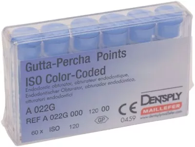 Dentsply Maillefer Endodontic .06 taper Gutta Percha Point 2x 60/pk - Image 1 of 4