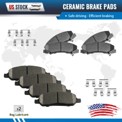 Juego de pastillas de freno delanteras y traseras de cerámica para Buick Lucerne Cadillac DTS 2006-2011 Foto 1 de 4