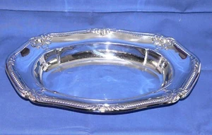 Servierplatte silber Brotschale Brotkorb Obstschale 34 x 22 cm #6530 - Bild 1 von 3