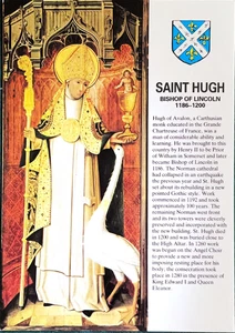 Saint Hugh Bishop Of Lincoln 1186-1200 Postcard Unposted - Picture 1 of 2