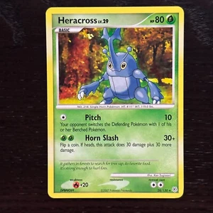 Heracross 28/130 Pokemon Diamond & Pearl Regular Rare Card LP/MP - Imagen 1 de 4