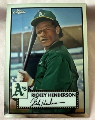 2021 Topps Chrome Platinum Anniversary - #501 Rickey Henderson - Image 1 of 2