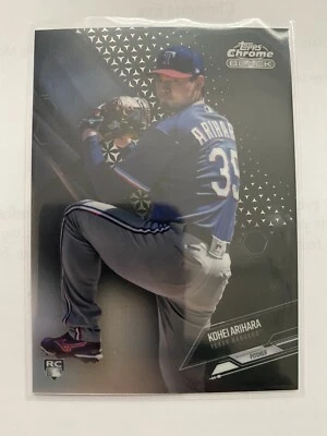 2021 Topps Chrome Black Kohei Arihara RC Texas Rangers #ed /199 - Image 1 of 2