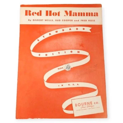 Red Hot Mamma: Sheet Music for Piano, Guitar, & Ukulele. 1924, Bourne Co. - Image 1 of 3