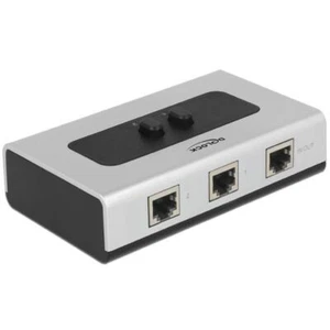 Delock Umschalter RJ45 10/100/1000 Mb/s 2 Port manuell Hub-Schnittstellen - Bild 1 von 2