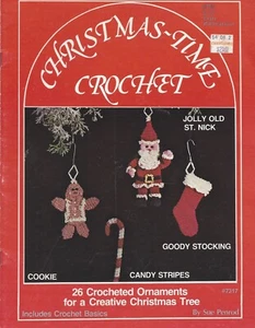 Christmas-Time Crochet ~ Plaid 7317 by Sue Penrod - 26 Ornaments - Picture 1 of 4