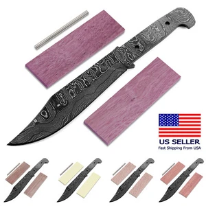Damascus Knife Making Kit - Clipper & Clipper XL - (8 Handle Options) - DIY Kit - Picture 1 of 16