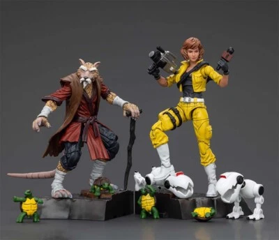 JOYTOY 1/18 JT00669 April O'Neil JT00652 Splinter TMNT Figure Anime Models toy - Image 1 of 4