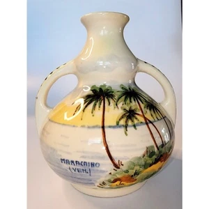 Regina Gouda Holland 241 D1 Keramik Doppelhenkel Vase 4,75 cm hoch - Bild 1 von 6