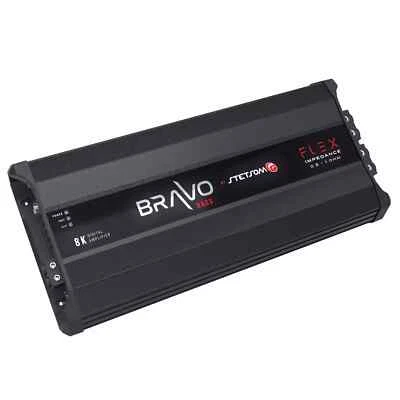 Stetsom BRAVO BASS Flex 8K 0.5 1 Ohm Stable Monoblock Class-D Car Amplifier 8000 - Image 1 of 4