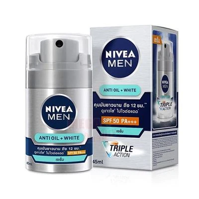 Nivea Men ANTI-OIL+WHITE TRIPLE ACTION Power Effect Serum Sunscreen SPF 50 45ml - Image 1 of 2