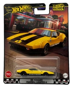 Hot Wheels Premium 2024 HW Boulevard #110 Yellow De Tomaso Pantera Gruppo 4 - Picture 1 of 11