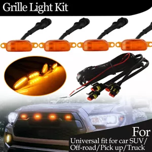 Lámpara de marcha para parrilla delantera LED ámbar 4 piezas para Ford F150 estilo Raptor - Imagen 1 de 10