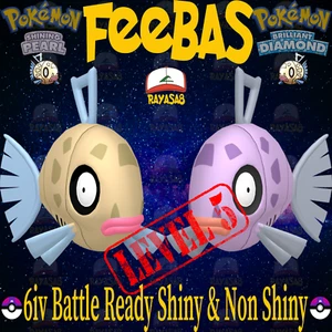 Shiny Feebas 6iv Non Shiny Pokemon Brilliant Diamond and Shining Pearl - Picture 1 of 1