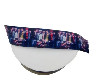 BTS Boy Band Grosgrain Ribbon Korean Boy Band 1.5” 2 Yards - Picture 1 of 4