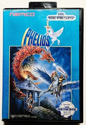 Phelios (SEGA Genesis, 1990) *AUTHENTIC BOX ART & CASE ONLY* OEM Namco - Image 1 of 3