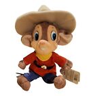 Vintage Applause An American Tail Fievel Goes West Plush Mouse Doll Toy 1991 NWT