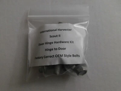Pernos de bisagra a puerta International Harvester Scout II Terra Door correctos de fábrica Foto 1 de 3