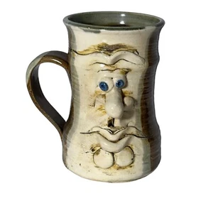 Pot Luck Funny Face Mug Novelty Gift Vintage Handmade in Bermuda - Picture 1 of 7