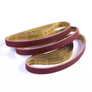 12 pz Cinture levigatrici 1x42 pollici levigatrice cintura carta vetrata 60 80 120 150 240 400 grana - Foto 1 di 9