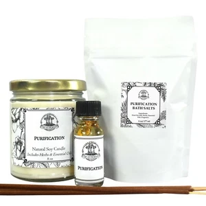 Purification Spell Kit for Cleansing Negativity Wiccan Pagan Hoodoo Conjure - Picture 1 of 1