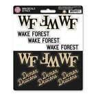 Wake Forest University Demon Deacons - Set Of 12 Sticker Sheet