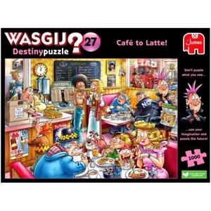 Café to Latte #27 WASGIJ Destiny 1000 Piece Jigsaw Brand New - Picture 1 of 3