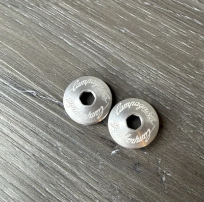 Campagnolo Repop Bicicleta Pedivela Parafusos Tampa Tampas Alumínio - Imagem 1 de 3