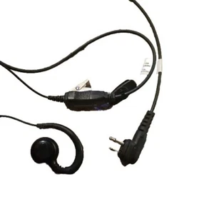 2 WIRE SURVEILLANCE MIC EARPIECE FOR MOTOROLA CP200 PR400 CLS HYT RADIO HEADSET - Picture 1 of 3