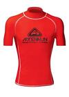 Adrenalin Rashie Vivid Short Sleeve Adult Rash Guard (Red) - Xl