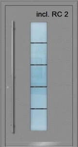 Beidseitig flügelüberdeckend ALUMINIUM Alu Haustür 105 Ud 0,82 1305 1 auf Maß 22 - Bild 1 von 10