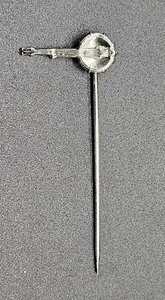 Antike viktorianische Sterlingsilber Banjo Mütze Pin/Stick Pin UK/Birmingham/c1900 - Bild 1 von 6