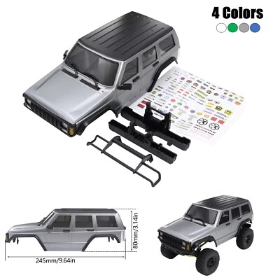 ABS Cherokee Body W/ Bumpers& Stickers Kit for 1/18 RC TRX4M Bronco Defender DIY - Image 1 of 4