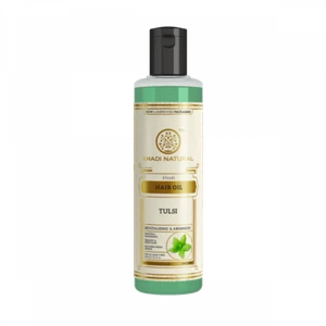 Khadi Natural Tulsi Hair Growth Oil 210ml with Free Shipping - Picture 1 of 4