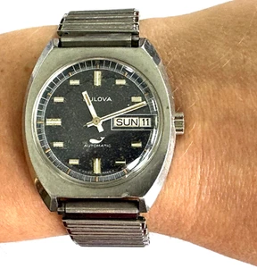 Klassische Vintage Bulova N2 Automatik Swiss 11AOACB Herrenuhr Sea King Wal läuft - Bild 1 von 15