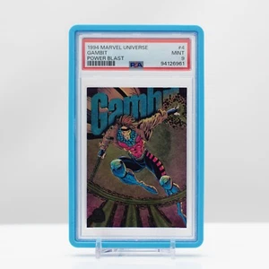 Marvel Universe 1994 Gambit #4 POWER BLAST - FLEER - PSA 9 come nuovo - Foto 1 di 4