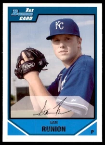 2007 BOWMAN DRAFT PICKS & PROSPECTS SAM RUNION KANSAS CITY ROYALS #BDPP20 - Picture 1 of 2