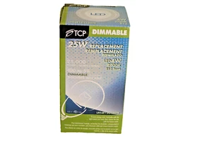 TCP LED4E12G1627K Single 4 Watt Clear Dimmable G16 Candelabra - Clear - Picture 1 of 4