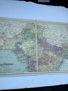 1930: Map Of The Indian Empire Northern Section PA #66/67 Print Political A - Picture 1 of 7