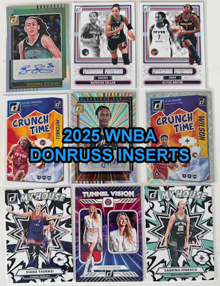 2025 Panini Donruss WNBA INSERTS Rookies VETs Autos Flat Rate Shipping - Image 1 of 1