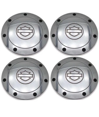 New 4pcs.  2000-2003 Ford F150 Harley Davidson Edition Chrome 3410 Center Caps - Image 1 of 3