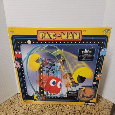 K'NEX Pac Man Roller Coaster 432 Piece Motorized Building Set Box New!  - Image 1 of 4