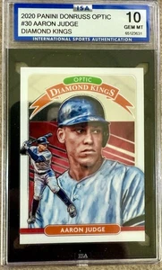 2020 Donruss Optic #30 Aaron Judge Diamond Kings ISA 10 - Picture 1 of 2